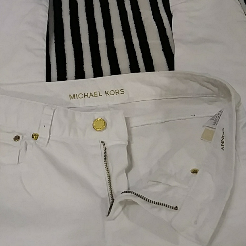 MK WHITE SKINNY JEANS
